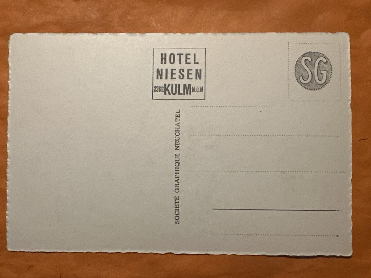 Cartoline postali: Alte Ansichtskarte Niesenbahn max. 68% Steigerung. 2362 M.ü. – Usato da Zürich venduto da Chaeffeler 1