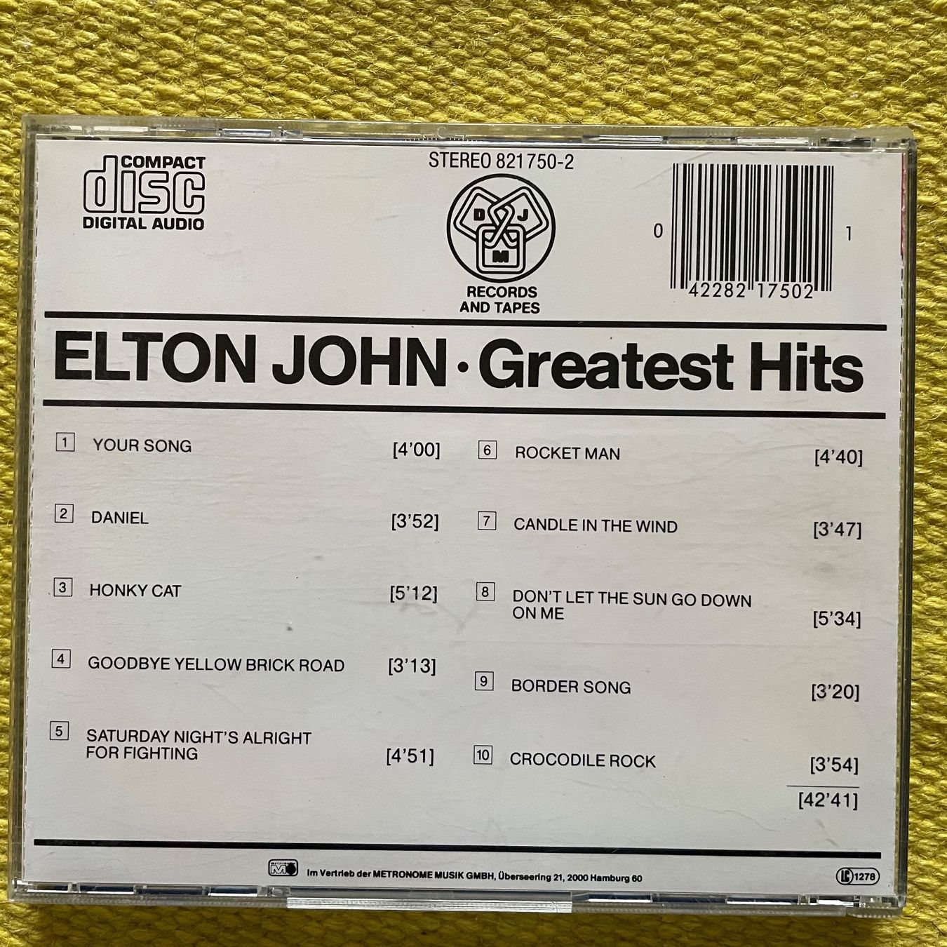 CD: ELTON JOHN-GREATEST HITS – Usato da Rorschacherberg venduto da CD-Roli 1