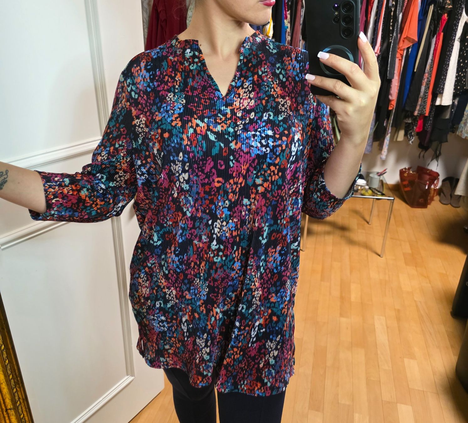 Camicette: Plissierte Bluse Gr.XL/XXL – Usato da Wald ZH venduto da CapLux