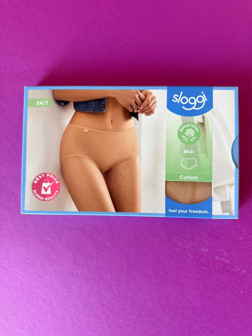 Sloggi Altra biancheria intima: SLOGGI Cotton, Slip Midi, Grösse 46, Farbe Braun – Nuovo e nell'imballaggio originale da Rudolfstetten venduto da gst_g7xl
