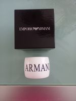 Armani NeuArmreif Original Weiss Schwarzes Logo Neu verpackt