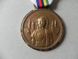 Medaille Frau Tracht Trachtenfest Fest Zürich ZH 1985