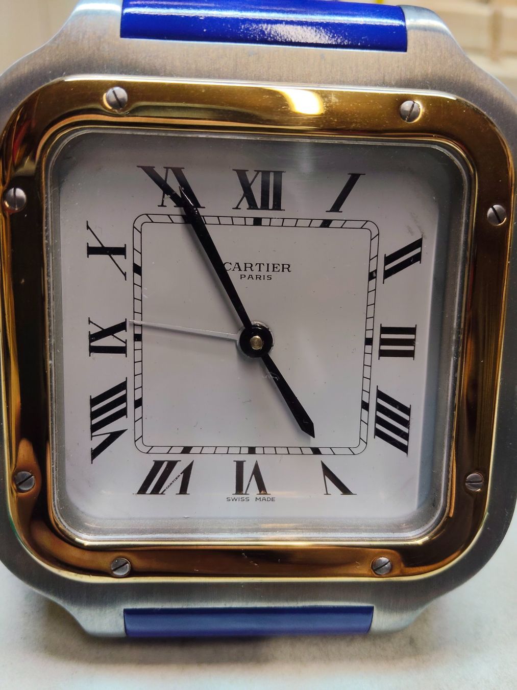 Cartier Sveglie: Cartier Santos degli anni '80, pendulette – Usato da Gentilino venduto da gogobr73 1