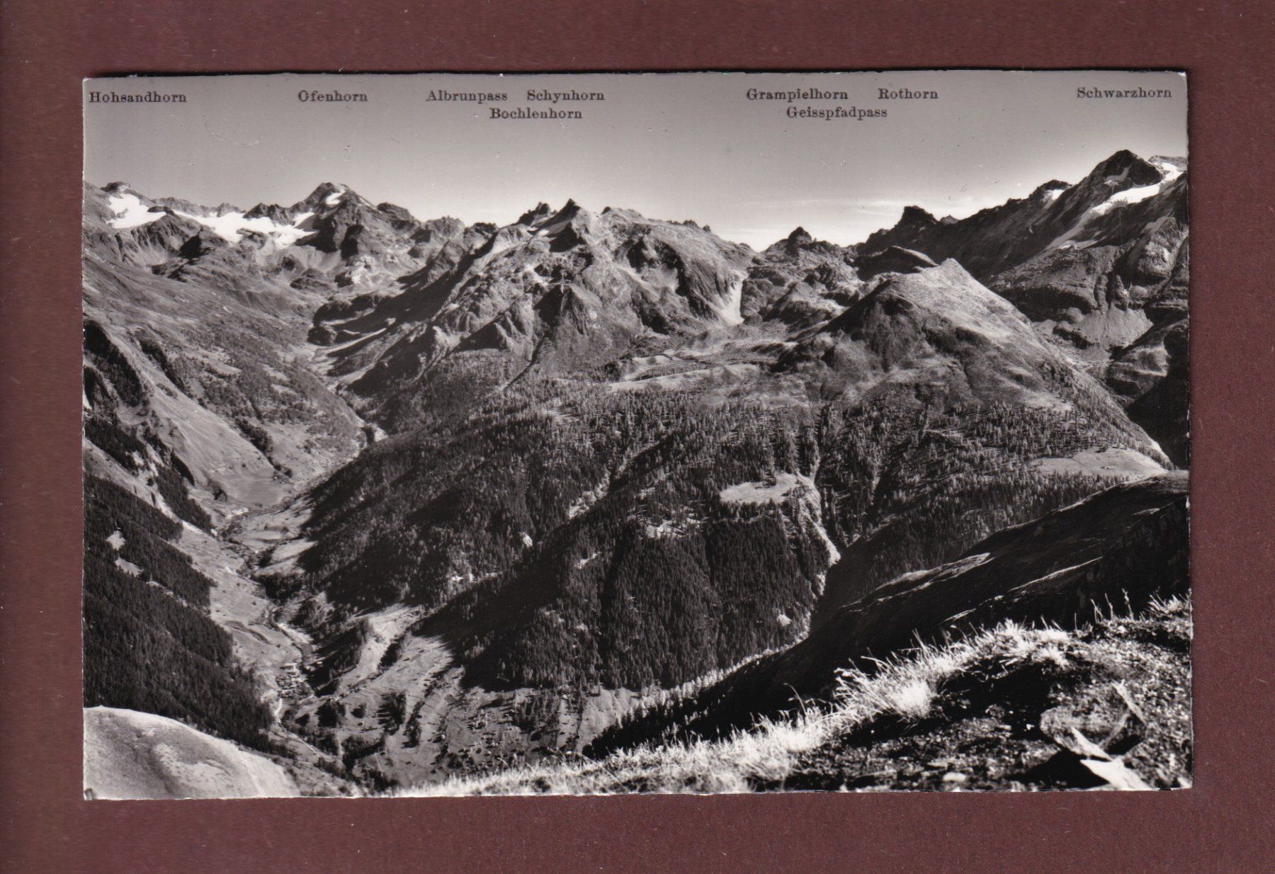 Cartoline postali: BINNTAL vom Breithorn – Usato da Pully venduto da nicecards-shop