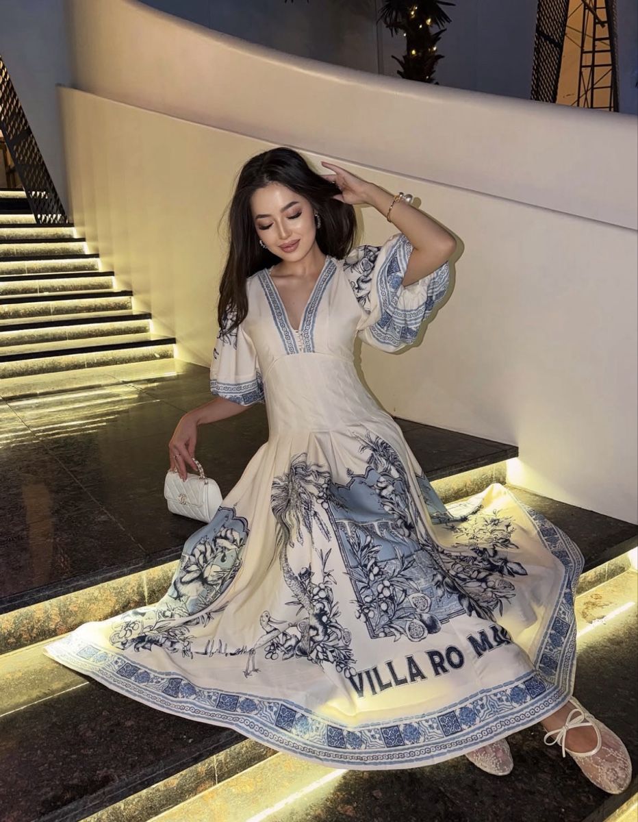 Vestiti: Elegant Cotton Blend  Midi Dress – Nuovo (secondo la descrizione) da St.Josefen venduto da lop_lh8d 2
