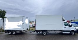 Kastenwagen mit Anhänger Mercedes mit Hebebühne ab MFK