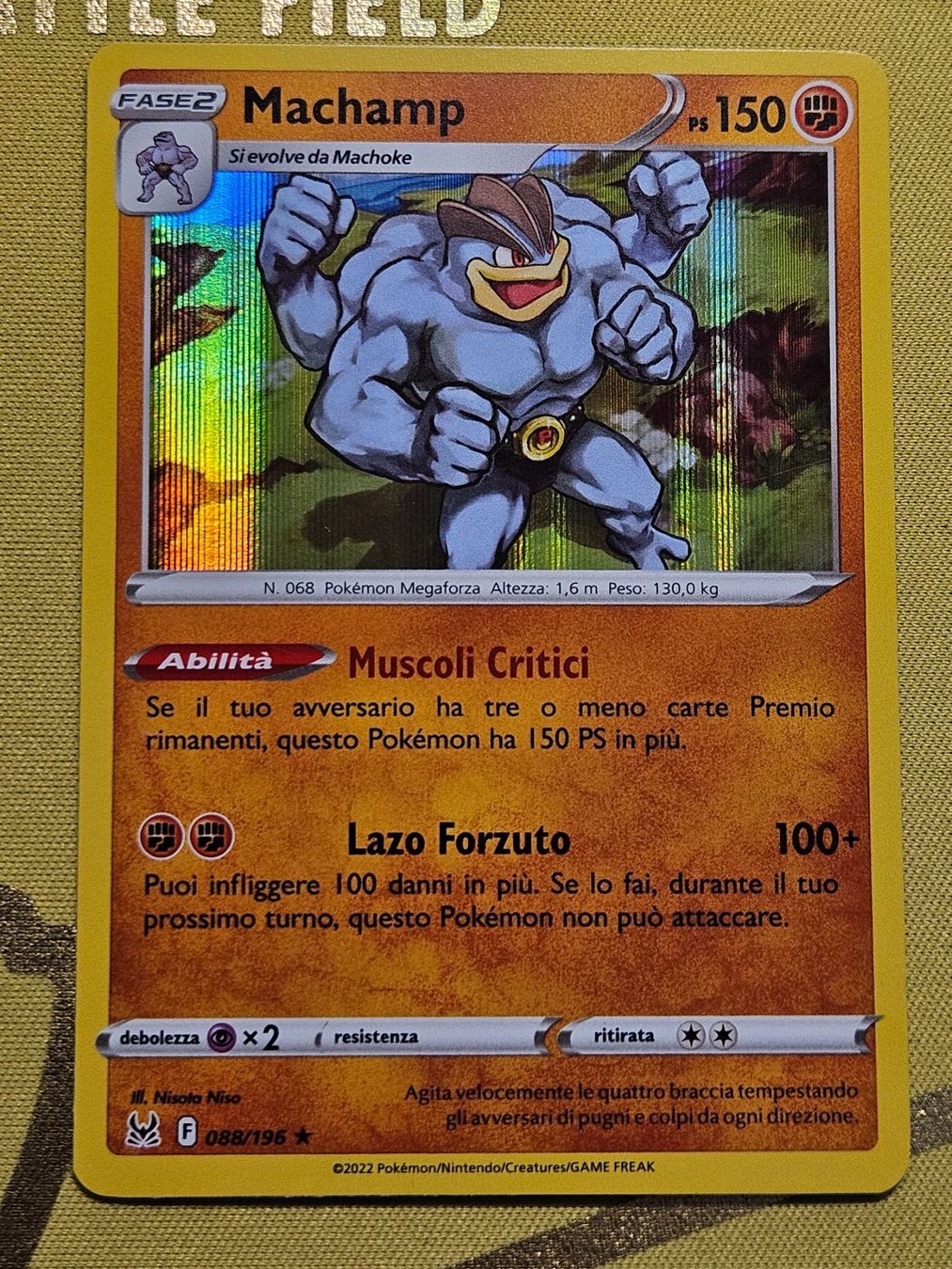 Pokémon Carte collezionabili: Lost Origin - Machamp 088/196 IT – Usato da Bellinzona venduto da Pokemarco
