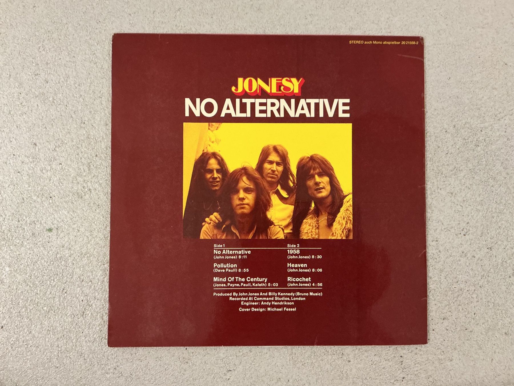 Dischi in vinile: Jonesy LP - No Alternative – Usato da Winterthur venduto da Tumko-Vinyl 1