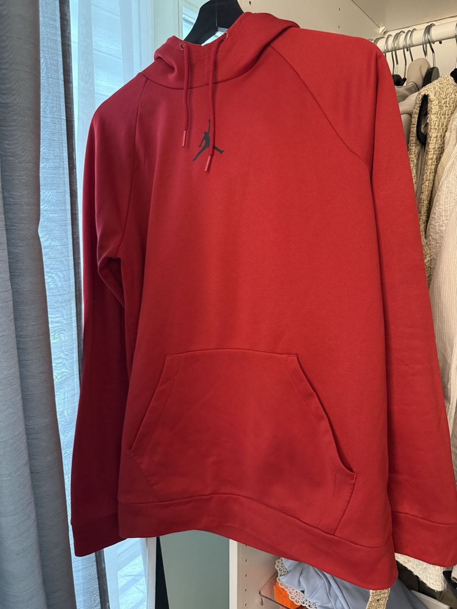 Pullover & Sweatshirts: Jordan Hoodie, Rot, Grösse M – Neu (gemäss Beschreibung) aus Uzwil von XAriiX