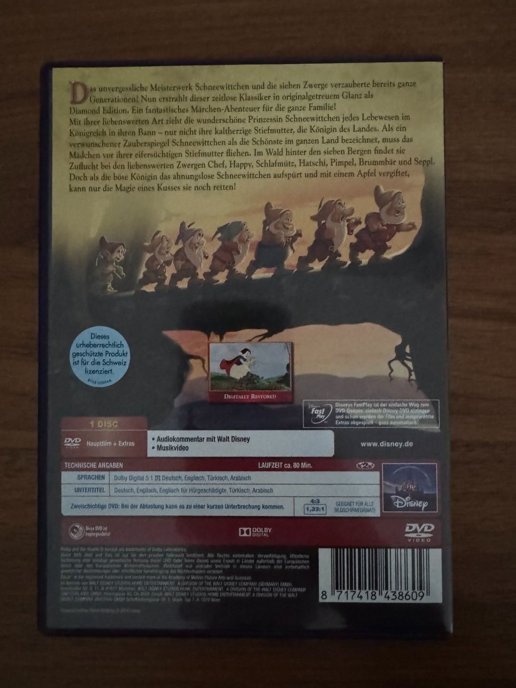 Tutti i DVDs: Disney Schneewittchen - DVD Diamond Edition – Usato da Winterthur venduto da Malve00 1