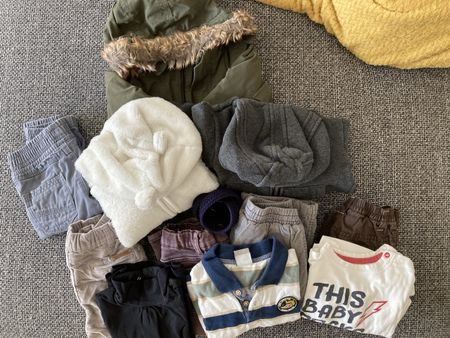 Lot habits hiver t. 74 - 12 pièces