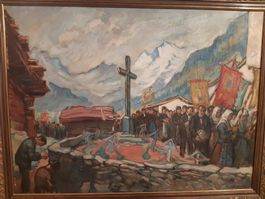 Willy Fries (Zürich) - Prozession im Wallis (Kippel)