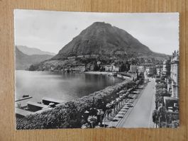 Ansichtskarte Lugano Centrale und San Salvatore, gelaufen