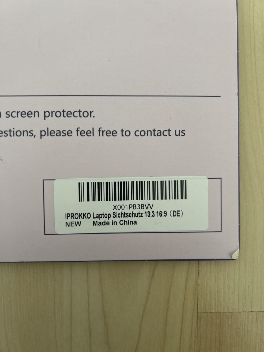 Ritocchi & pellicole di protezione: Laptop Sichtschutz 13.3 inch 16:9 – Nuovo (secondo la descrizione) da Erlenbach ZH venduto da milalond 2