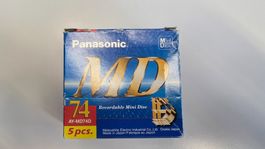 4x Panasonic AY-MD74D MiniDisc 74 Minuten – originalverpackt