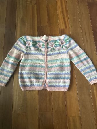 Vintage Strickjacke Handmade Gr 38 ca