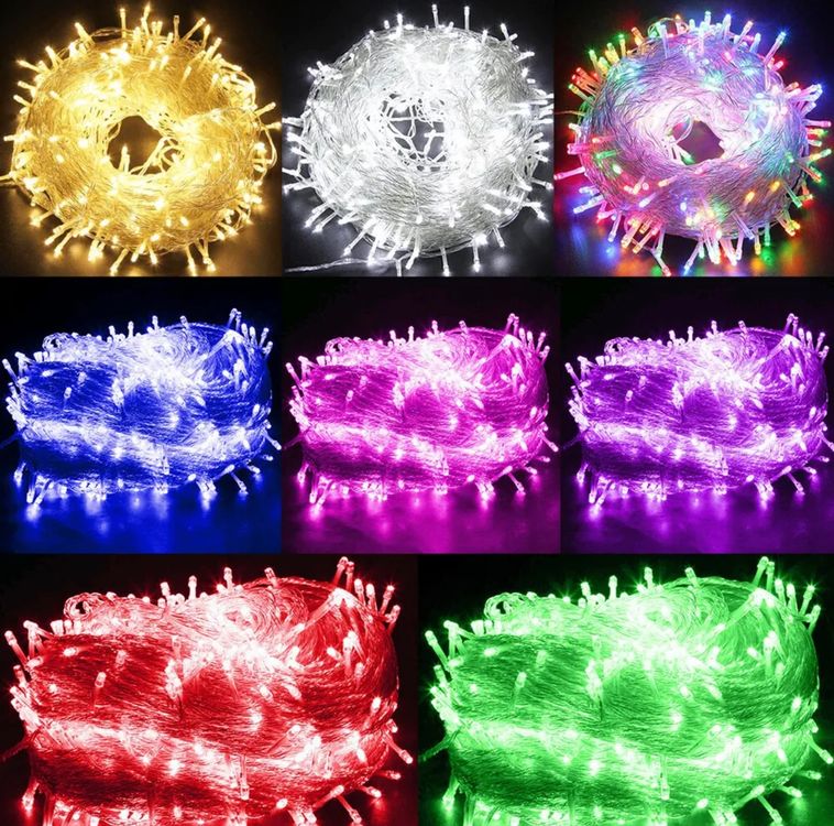 Auriostar LED Lichterkette Außen – 30 M, 300 LEDs, IP44 Wasserdicht – Mit Fernbedienung & Timer, 8 Modi