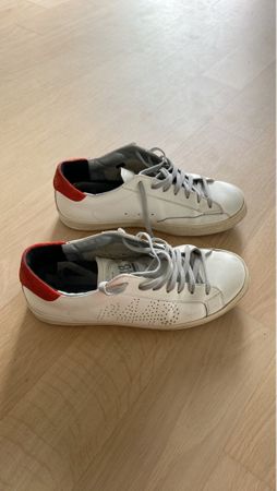 P448 Sneaker Gr. 41, Leder, Weiss, Top für den Frühling!
