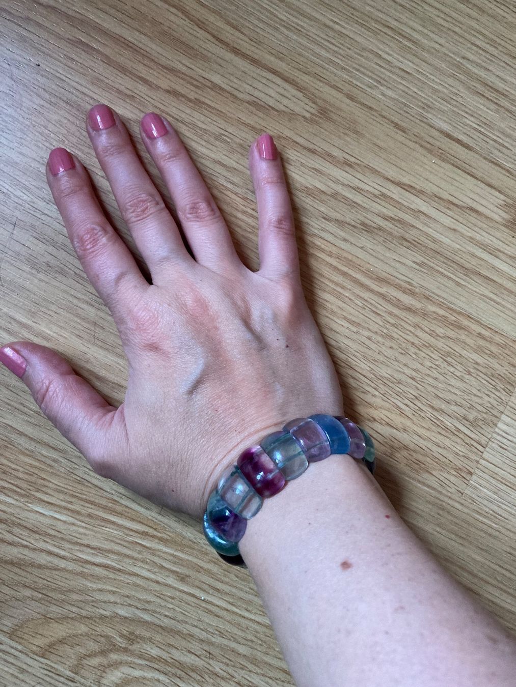 Bracciali & Braccialetti: Regenbogen Fluorit Armband – Usato da Uster venduto da Arunasu 1