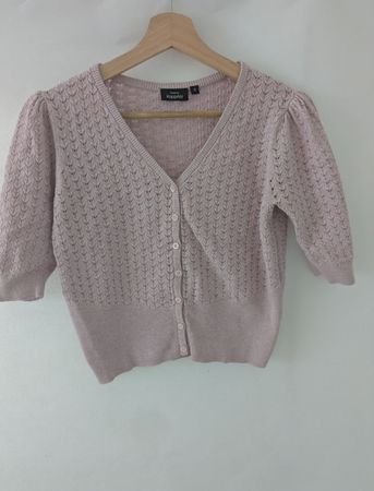 Strickcardigan lila, Grösse S