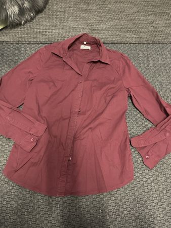 Weinrote Strechbluse gr 40/42