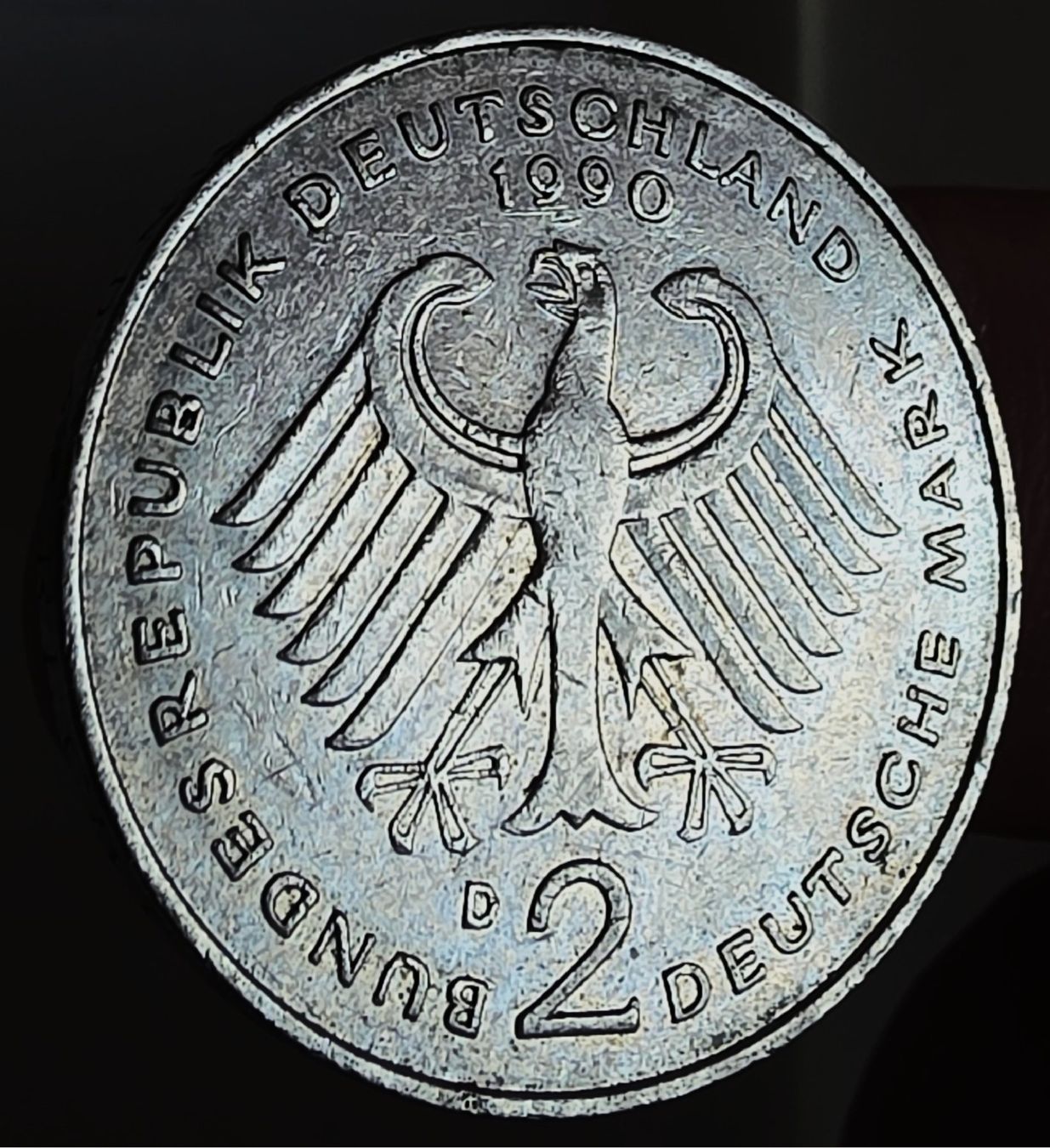 Tutti le monete: DEUTSCHLAND 2 MARK 1990 D – Usato da Winterthur venduto da Creso70 1