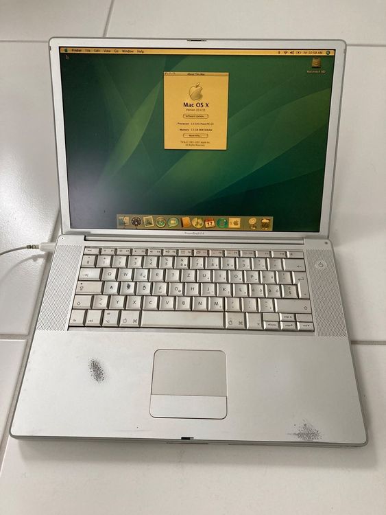 PowerBook G4 15'' mit 1.5 GB RAM und 150 GB Festplatte (Gebraucht) in ...