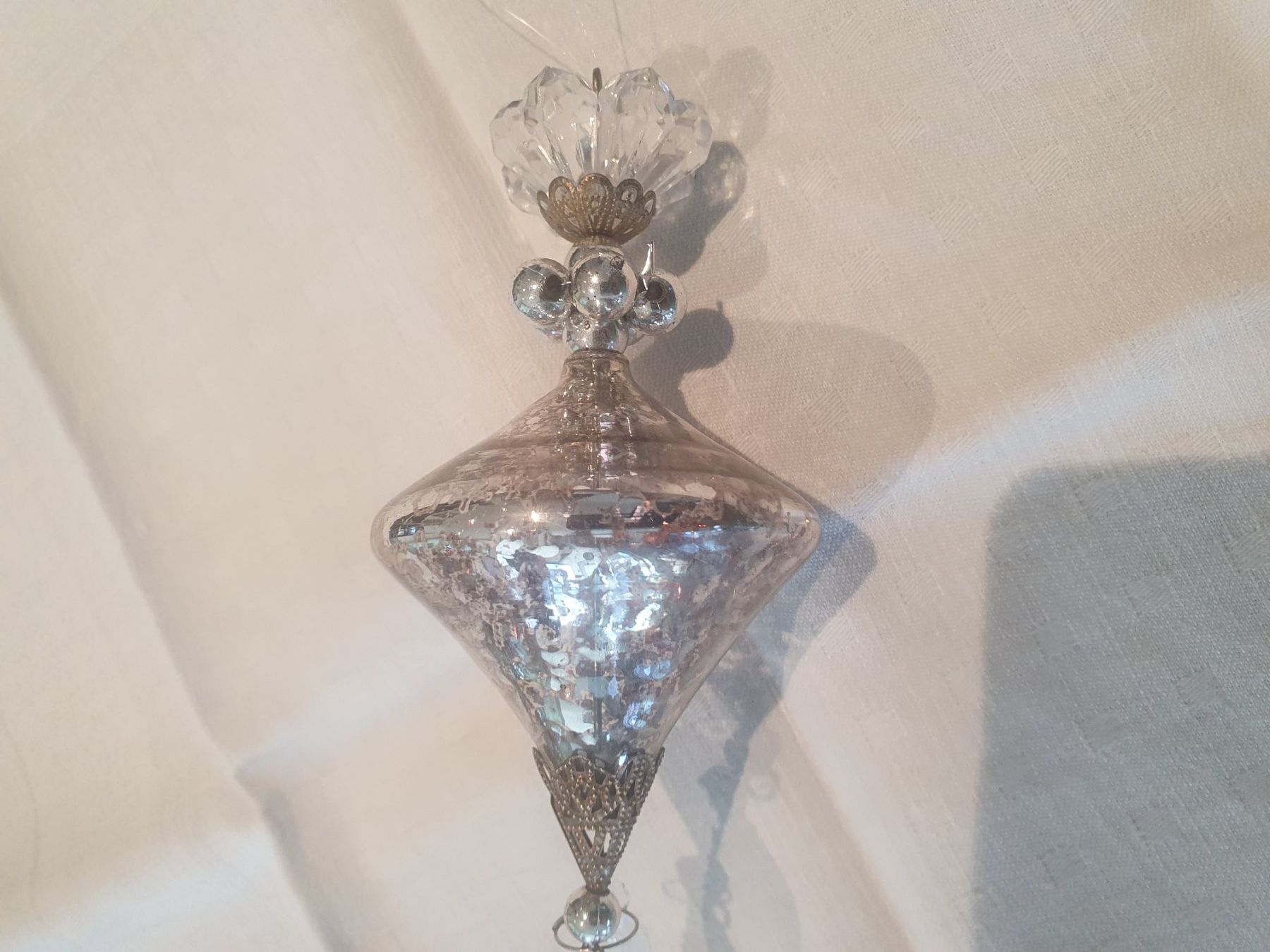 Tutte le decorazioni: Wunderschöne, Vintage Christbaumkugel, Glas, Silber, Top! - – Nuovo (secondo la descrizione) da Reinach venduto da 3Guggerli 2