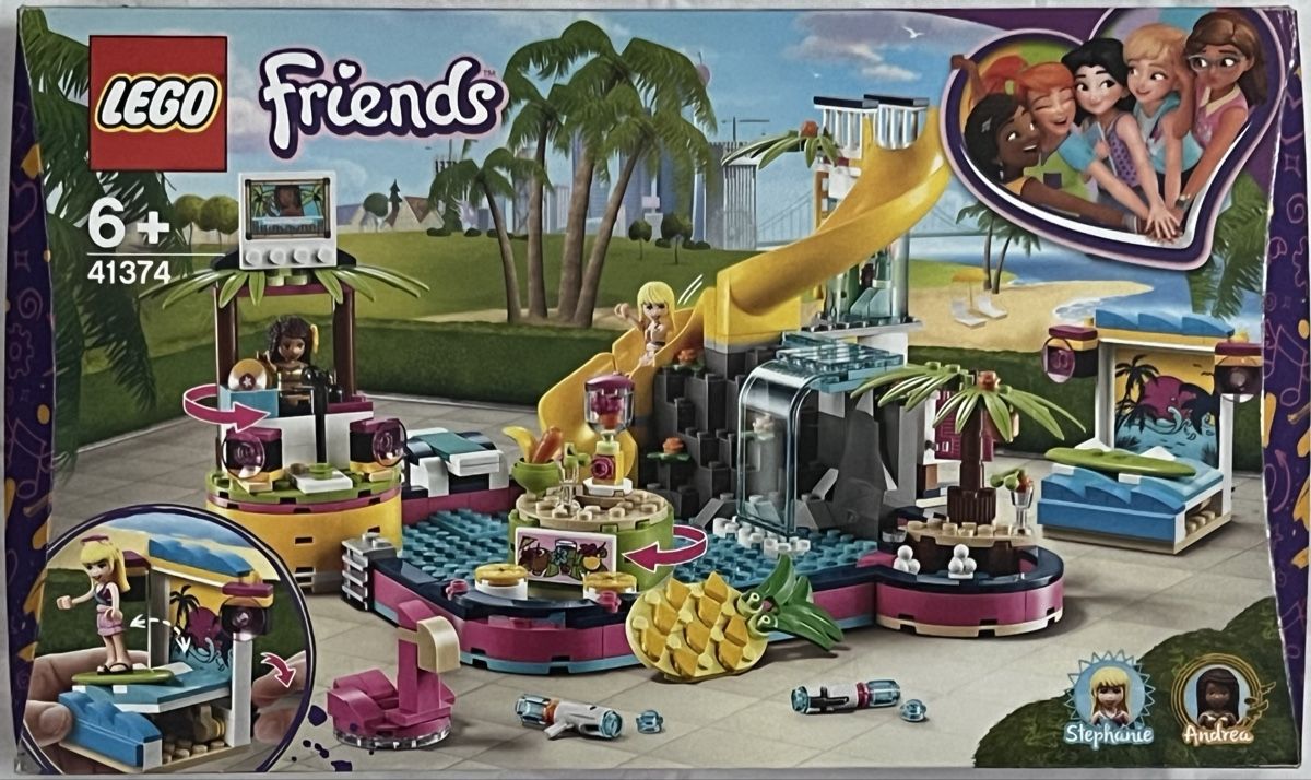 Lego Kit di costruzioni: LEGO Friends 41374 Andreas Poolparty – Nuovo (secondo la descrizione) da Frinvillier venduto da Tulepule