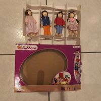 Eichhorn Puppenhausfamilie 4 teilig Biegepuppen NEU