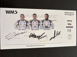 Aston Martin WMS Autogrammkarte signiert 2022