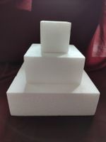 Torten Dummies Set quadratisch Styropor Kuchenattrappe