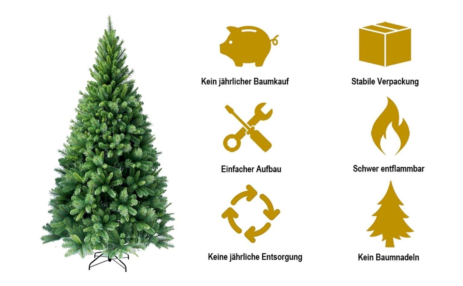 Alberi di Natale: HXT SLIM Weihnachtsbaum Höhe ca. 270cm – Nuovo e nell'imballaggio originale da Bottighofen venduto da zaap 1
