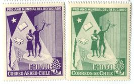 Briefmarken "Flüchtlinge". Chile