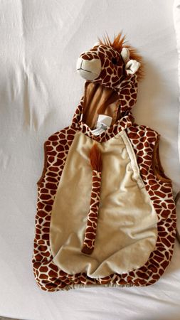 Giraffe costume child vest plush like new fastnacht