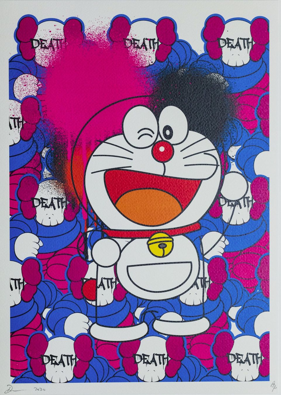 Poster & Bilder: DEATH NYC «Doraemon», limitierter Kunstdruck – Neu (gemäss Beschreibung) aus Masein von KunstvonFrauen
