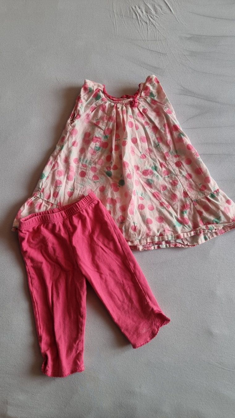 Kleiderpakete & -sets: Sucre d'orge taille 86 ensemble robe et pantalon – Gebraucht aus Les Breuleux von Mily1991