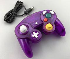 Game Cube Controller Joypad clear purple violett NEUWARE GCN
