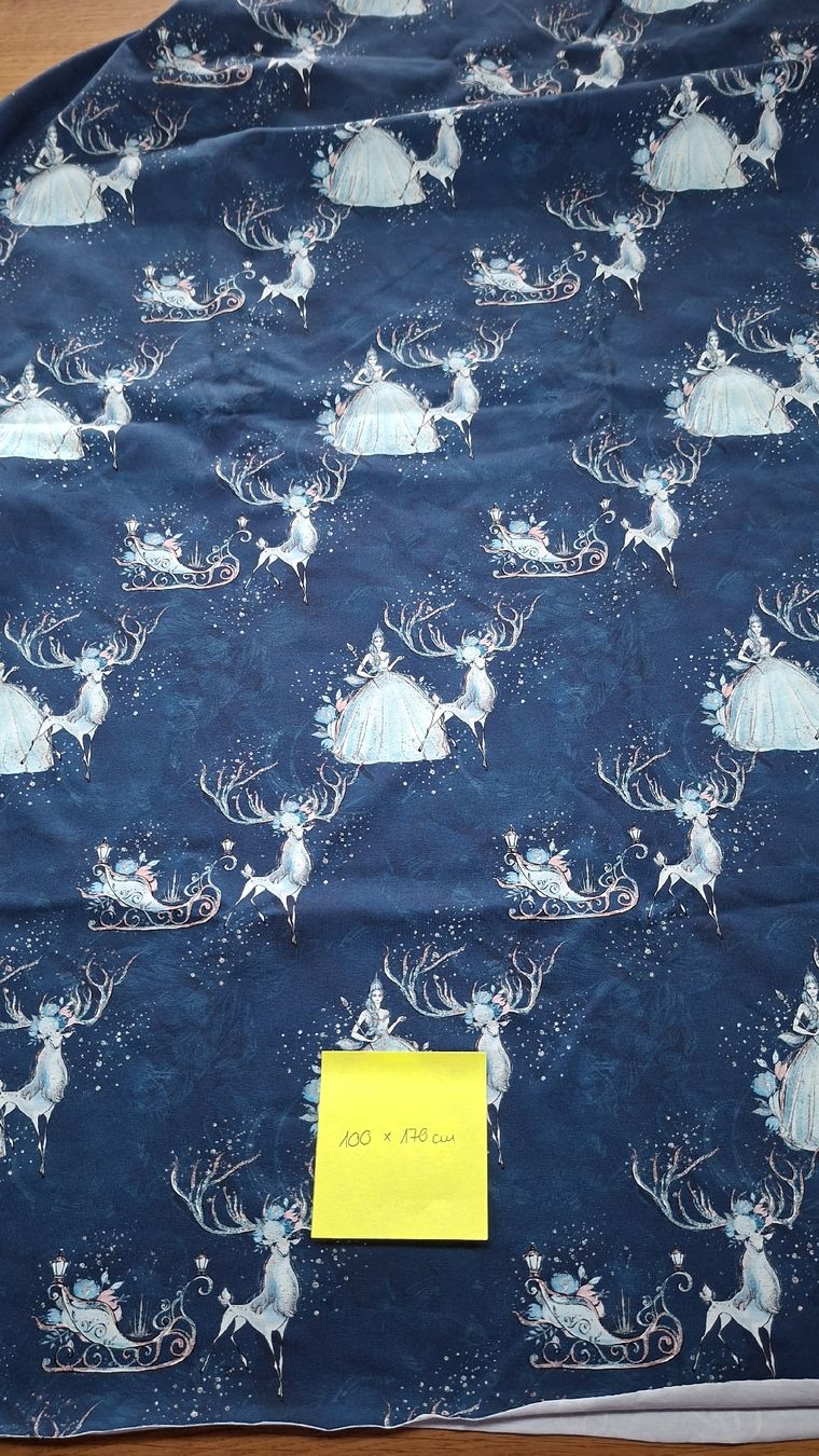 Tessuti: Baumwolljersey Hirsch und Prinzessin – Nuovo (secondo la descrizione) da Safnern venduto da Brionne