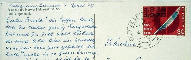 Cartes postales: KASTANIENBAUM Blick auf Halbinsel Horw – D'occasion à Jona par philajona 1
