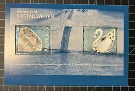 Österreich Block mit Swarovski Kristallen
