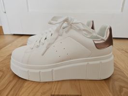 Tamaris PlateauSneaker weiss roségold Grösse 39 neu 