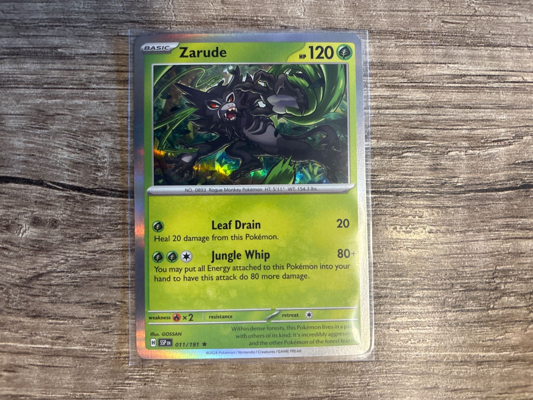 Pokémon Carte collezionabili: Zarude SSP EN NM Holo – Nuovo (secondo la descrizione) da Frutigen venduto da swissTCGworld