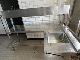 Spülbacke  Chromstahl für die ecke