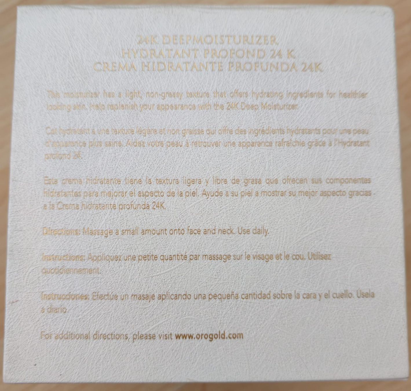 Cura del viso: OROGOLD Cosmetics, 24K Deep Moisturizer Hydratant Profond – Nuovo e nell'imballaggio originale da sachseln venduto da soficool 3