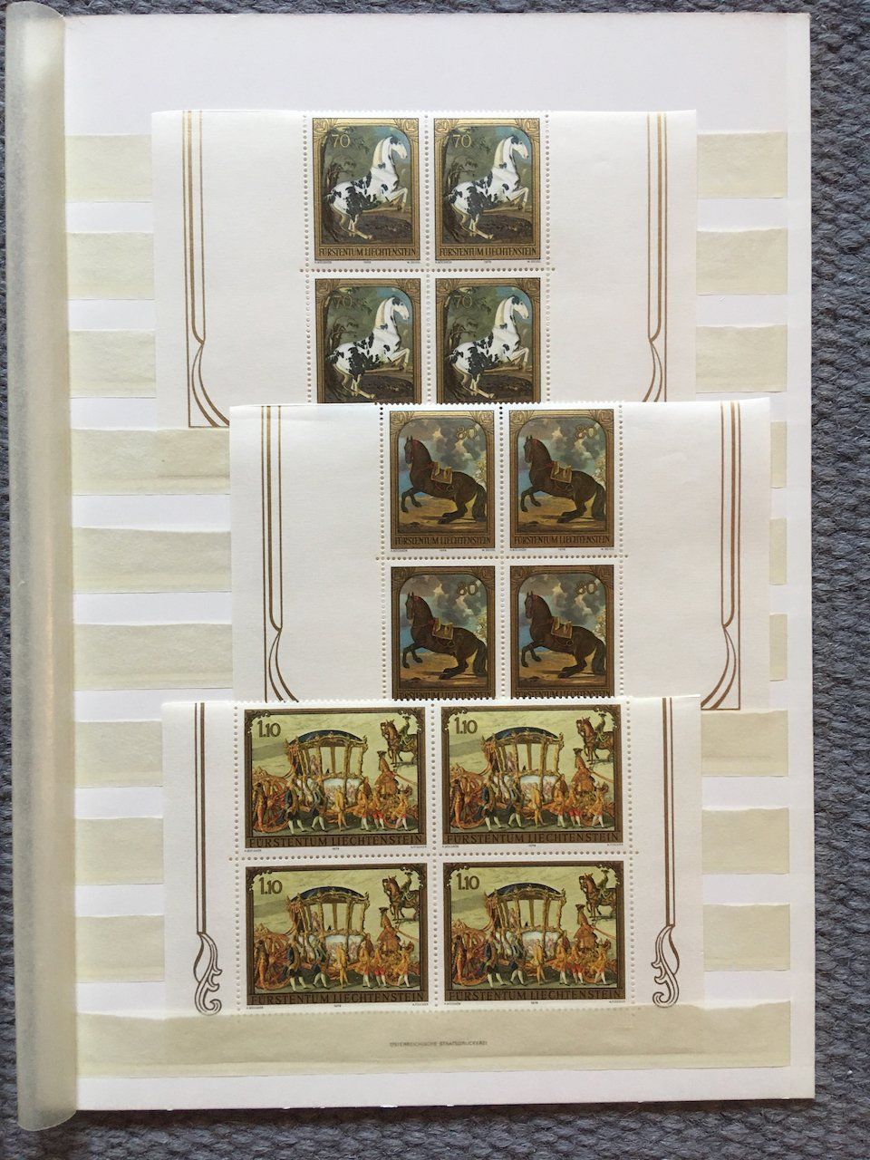Alle Briefmarken: Liechtenstein 1974-79 postfrisch und gestempelt mit ET – Gebraucht aus Nesslau von zueri6 8