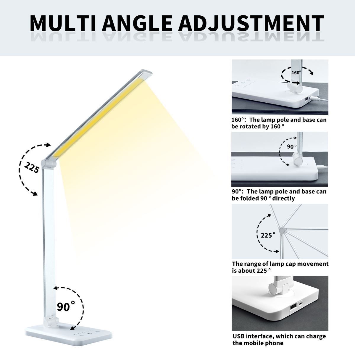 Lampade: Dimmbare Schreibtischlampe mit 5 Farben – Nuovo (secondo la descrizione) da Thun venduto da nuonuo 4