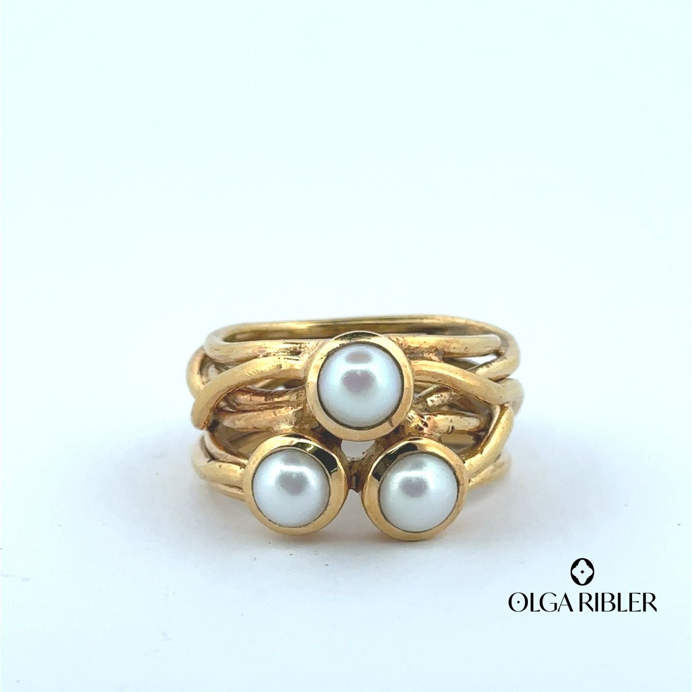 Olga Ribler Ringe: Statement Perlen Silber Ring 925  Grösse 64 – Neu (gemäss Beschreibung) aus Luzern von Schmuckoutlet 5