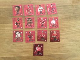 Topps Euro Sticker mit Unterschrift
