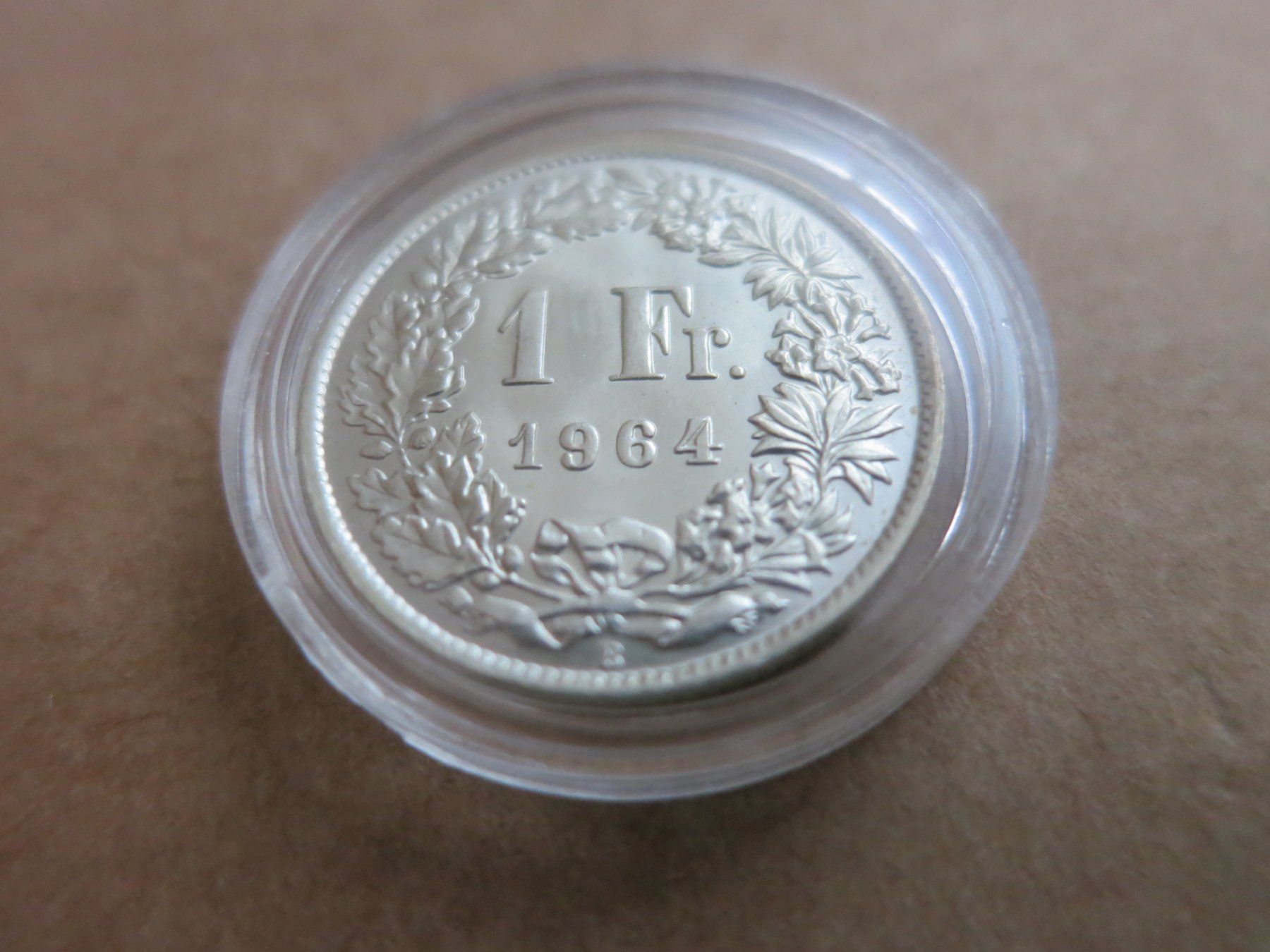 Tutti le monete: SCHWEIZER SILBER 1 FRANKEN MÜNZE 1964 – Nuovo (secondo la descrizione) da Windisch venduto da MarcelS01